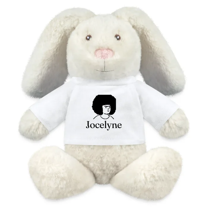 Peluche lapin personnalisée au prénom Jocelyne