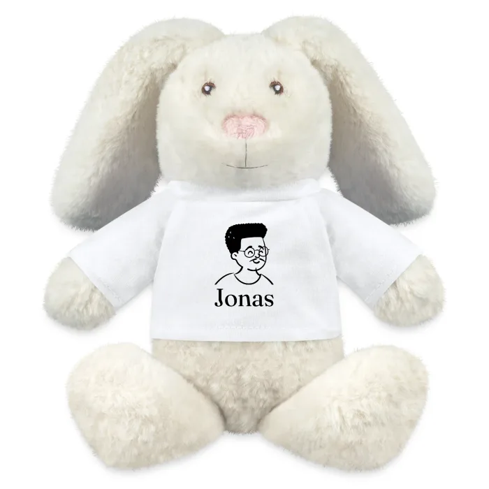 Peluche lapin personnalisée au prénom Jonas