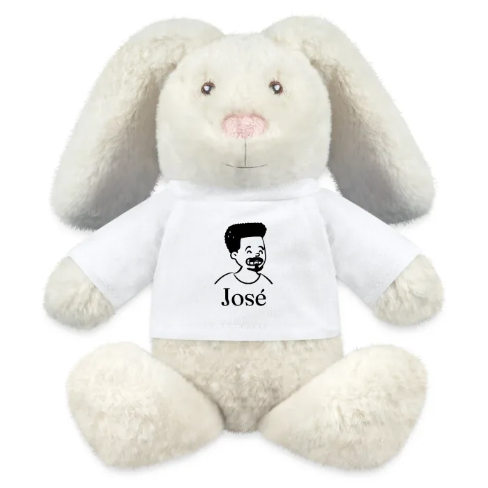 Peluche lapin personnalisée au prénom José