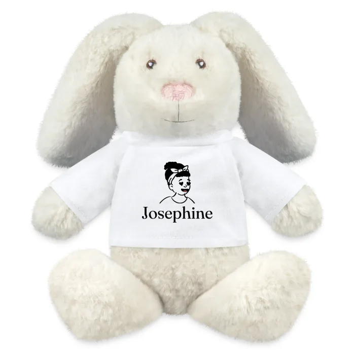 Peluche lapin personnalisée au prénom Josephine