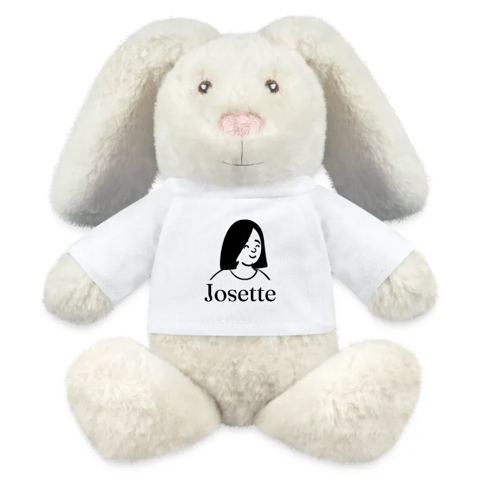 Peluche lapin personnalisée au prénom Josette