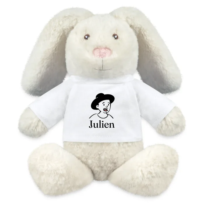 Peluche lapin personnalisée au prénom Julien