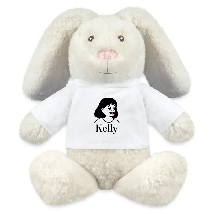 Peluche lapin personnalisée au prénom Kelly