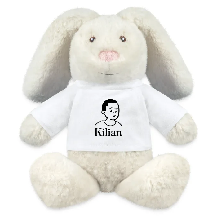Peluche lapin personnalisée au prénom Kilian