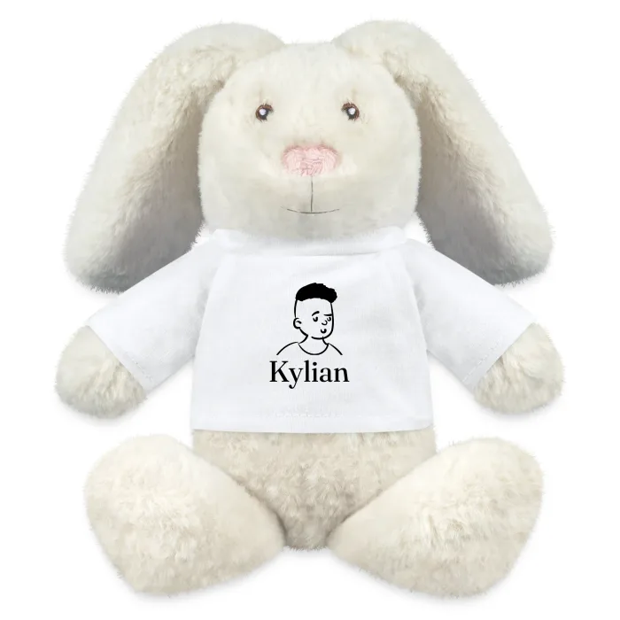 Peluche lapin personnalisée au prénom Kylian
