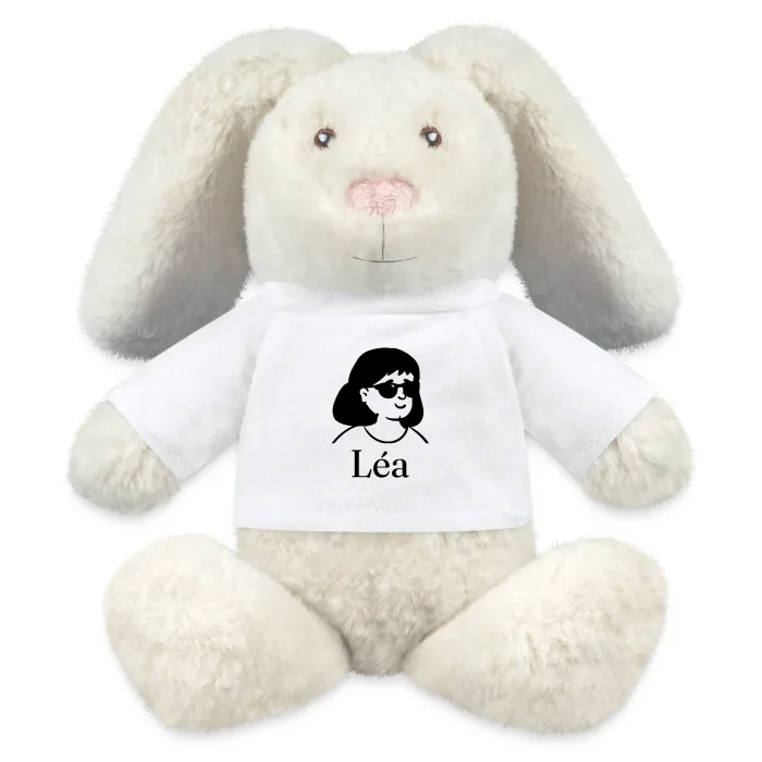 Peluche lapin personnalisée au prénom Léa