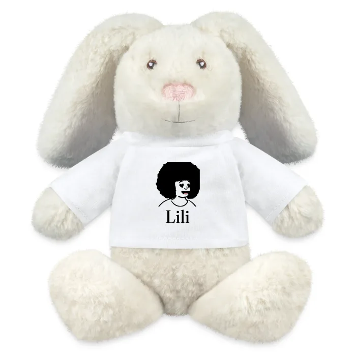 Peluche lapin personnalisée au prénom Lili