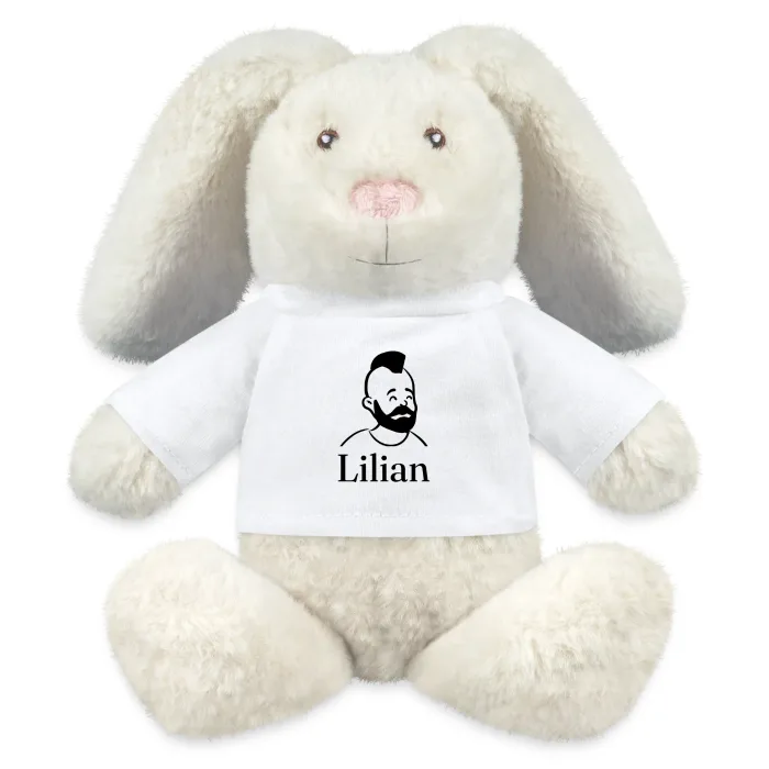 Peluche lapin personnalisée au prénom Lilian