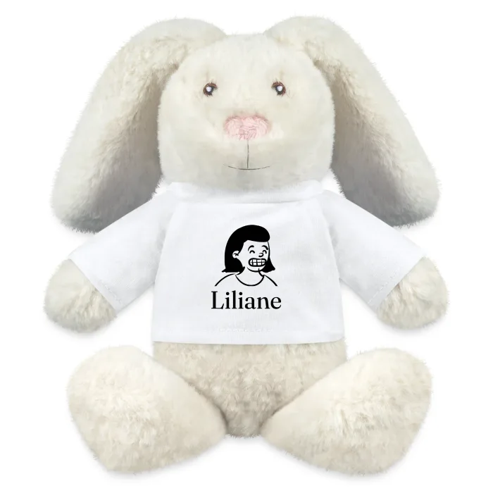 Peluche lapin personnalisée au prénom Liliane