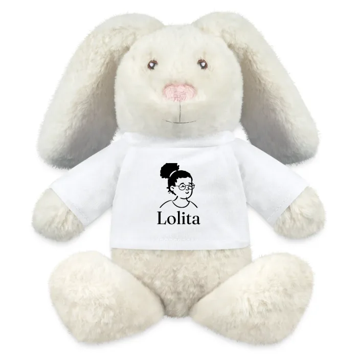 Peluche lapin personnalisée au prénom Lolita
