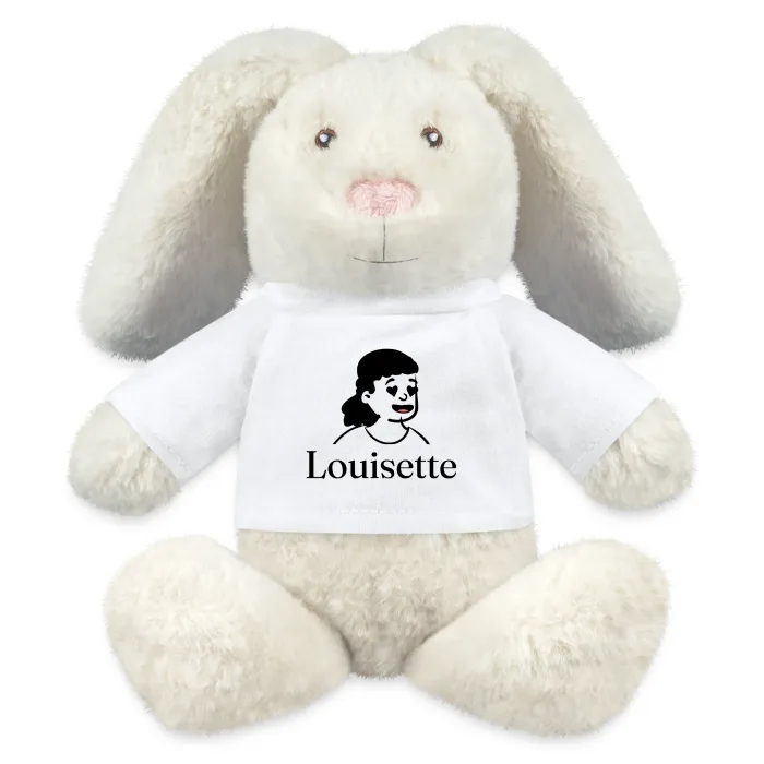 Peluche lapin personnalisée au prénom Louisette