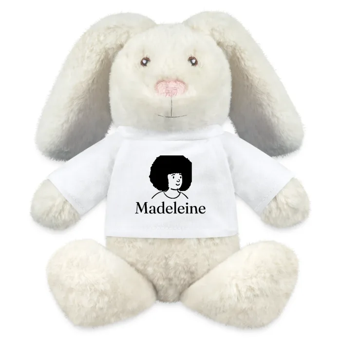 Peluche lapin personnalisée au prénom Madeleine