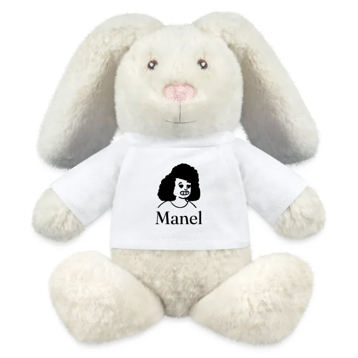 Peluche lapin personnalisée au prénom Manel