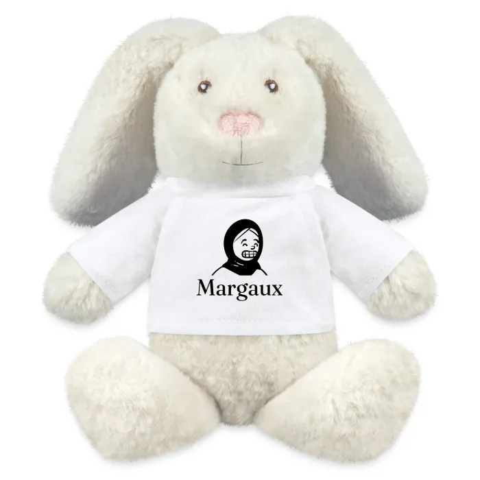 Peluche lapin personnalisée au prénom Margaux