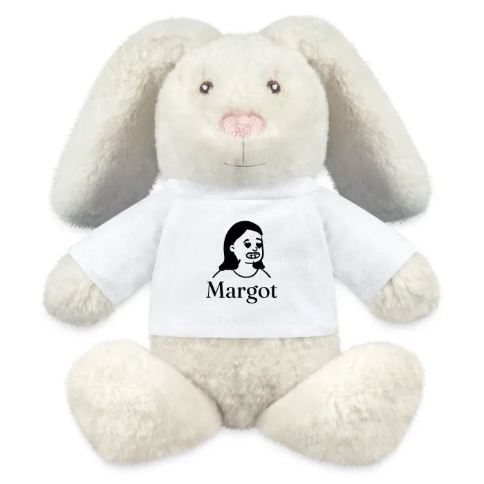 Peluche lapin personnalisée au prénom Margot