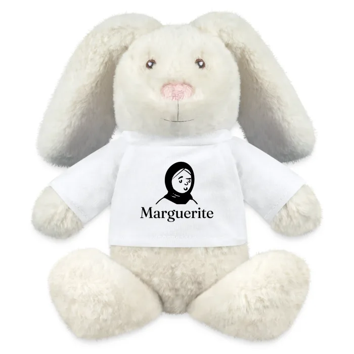 Peluche lapin personnalisée au prénom Marguerite