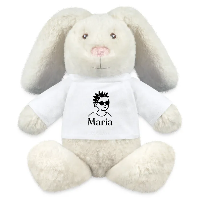 Peluche lapin personnalisée au prénom Maria
