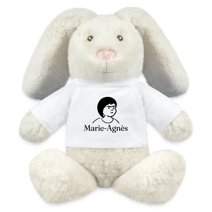 Peluche lapin personnalisée au prénom Marie-Agnès