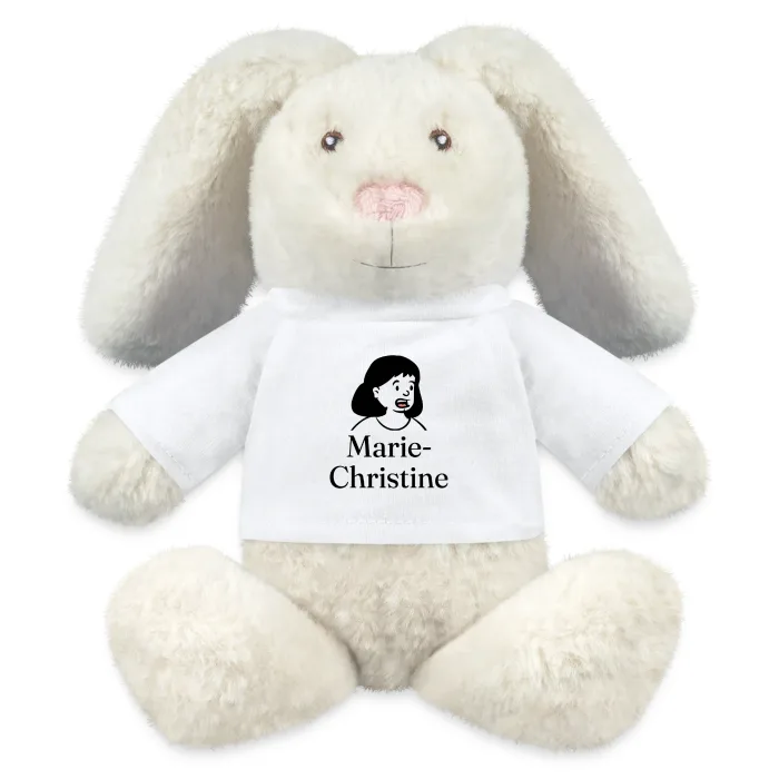 Peluche lapin personnalisée au prénom Marie-Christine