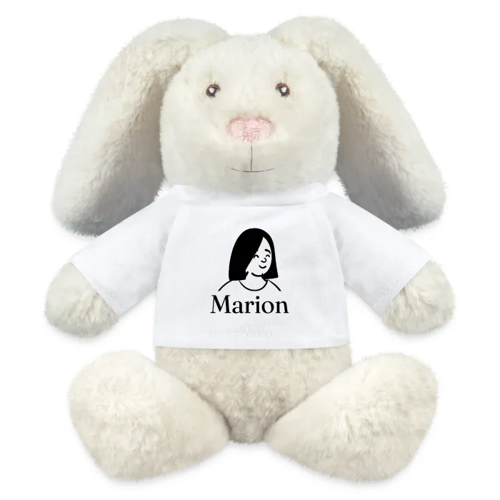 Peluche lapin personnalisée au prénom Marion