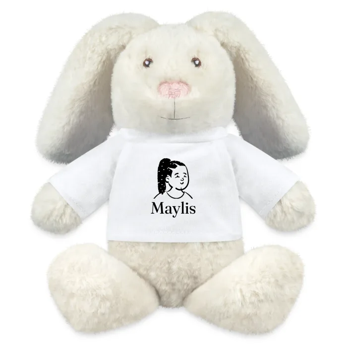 Peluche lapin personnalisée au prénom Maylis