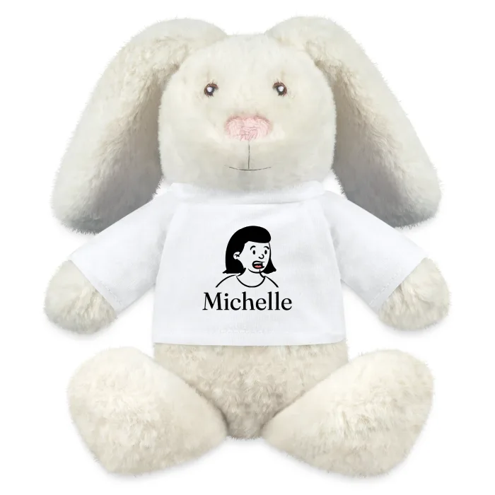 Peluche lapin personnalisée au prénom Michelle