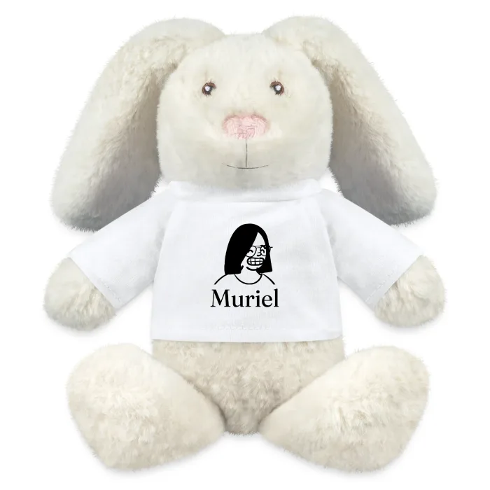 Peluche lapin personnalisée au prénom Muriel