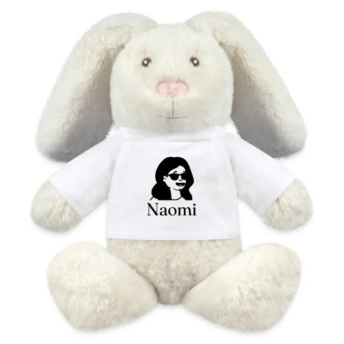 Peluche lapin personnalisée au prénom Naomi