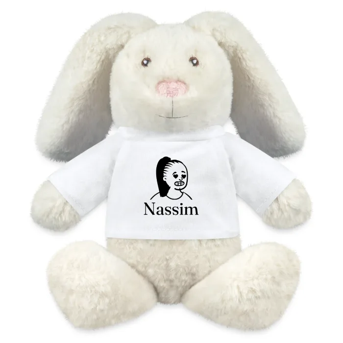 Peluche lapin personnalisée au prénom Nassim