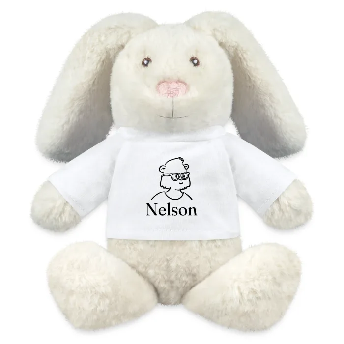 Peluche lapin personnalisée au prénom Nelson