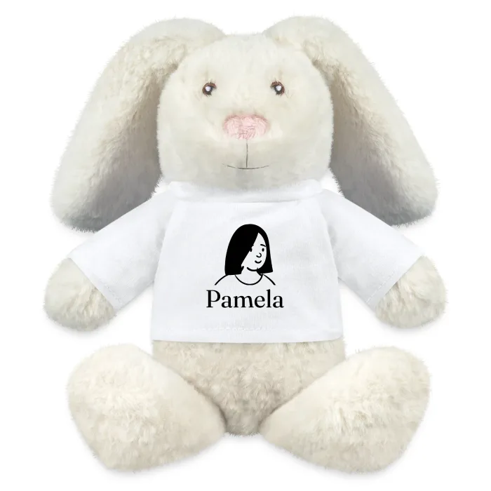 Peluche lapin personnalisée au prénom Pamela