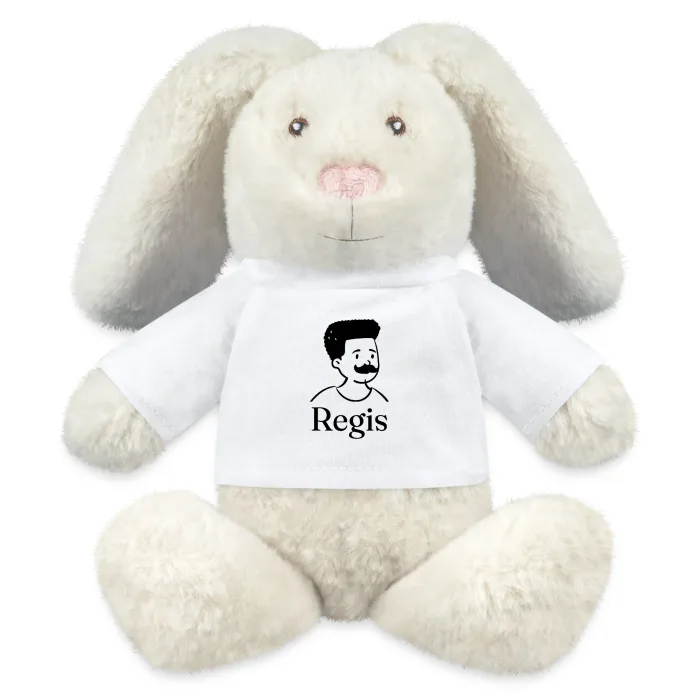 Peluche lapin personnalisée au prénom Regis