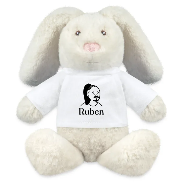 Peluche lapin personnalisée au prénom Ruben