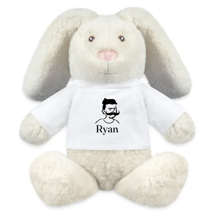 Peluche lapin personnalisée au prénom Ryan