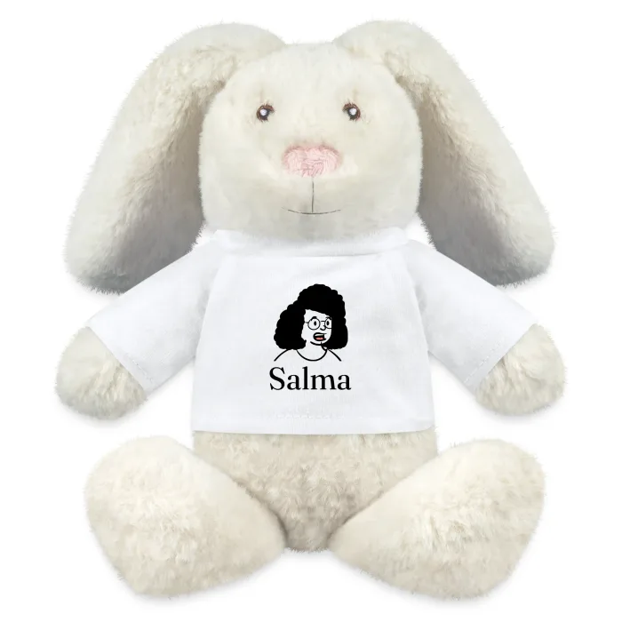 Peluche lapin personnalisée au prénom Salma