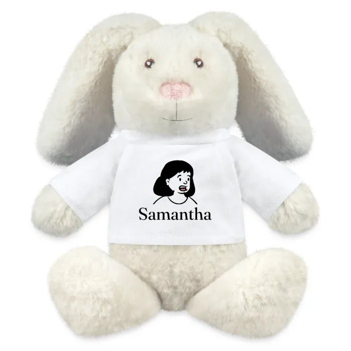 Peluche lapin personnalisée au prénom Samantha