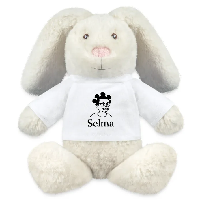 Peluche lapin personnalisée au prénom Selma