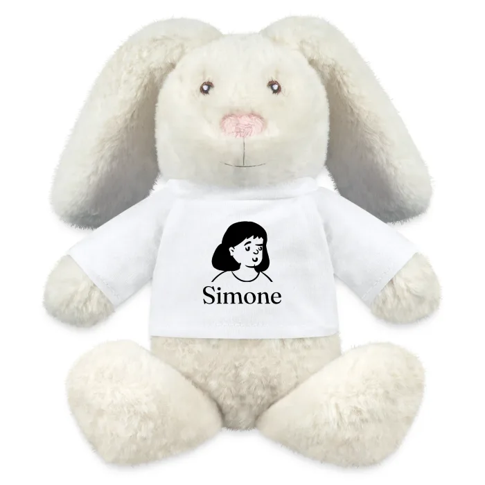 Peluche lapin personnalisée au prénom Simone