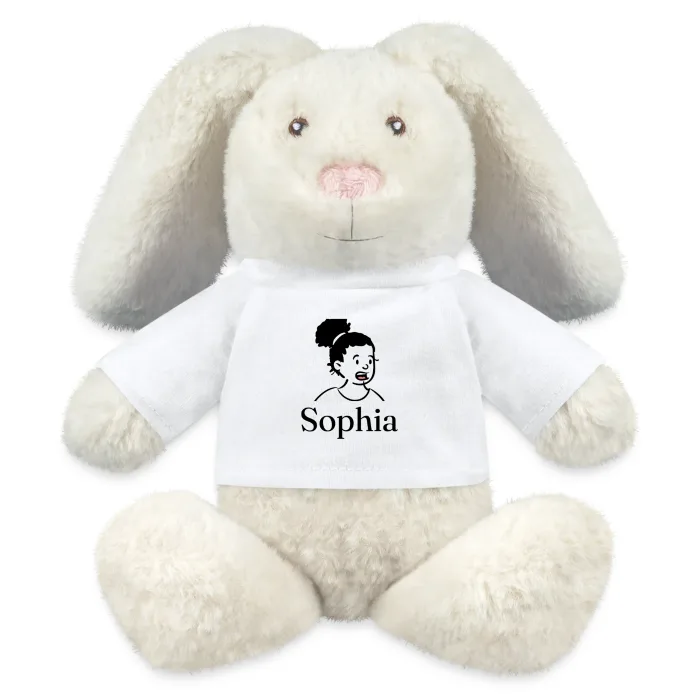 Peluche lapin personnalisée au prénom Sophia