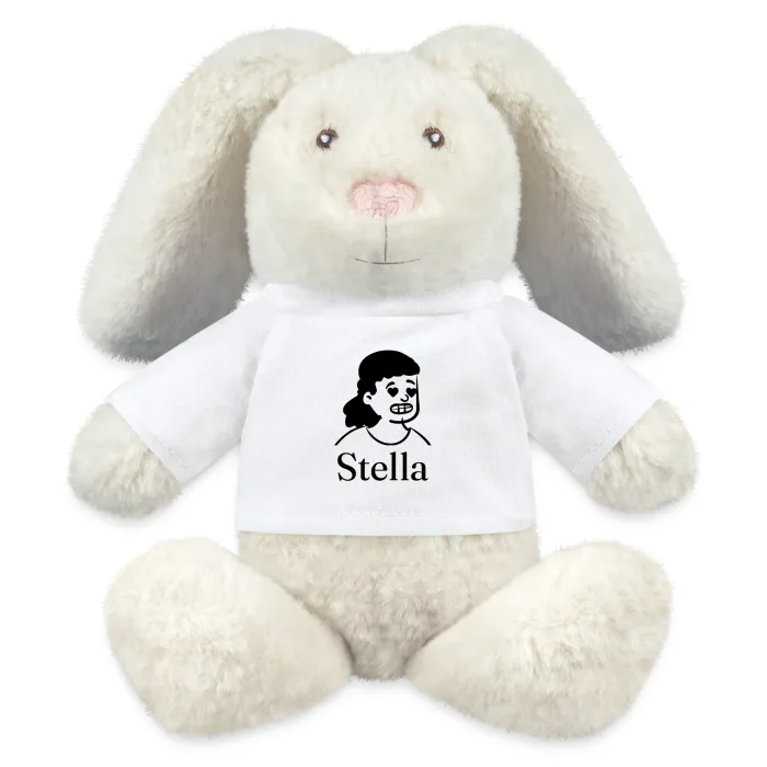 Peluche lapin personnalisée au prénom Stella
