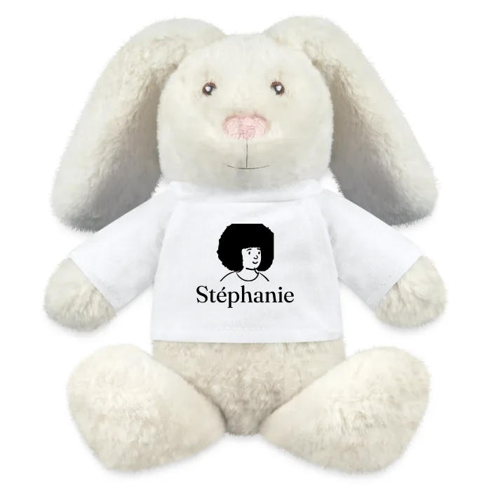 Peluche lapin personnalisée au prénom Stéphanie