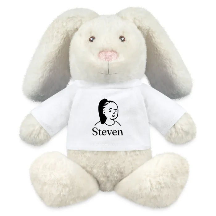 Peluche lapin personnalisée au prénom Steven