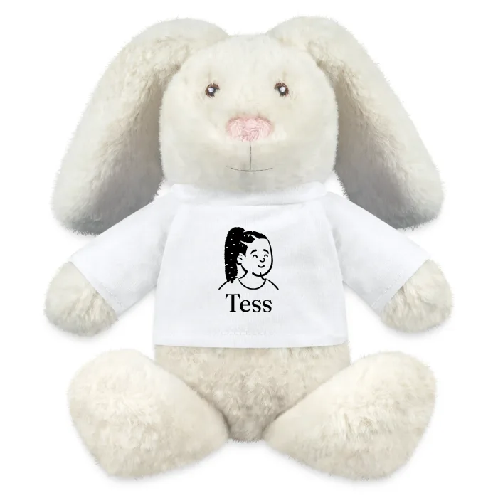 Peluche lapin personnalisée au prénom Tess