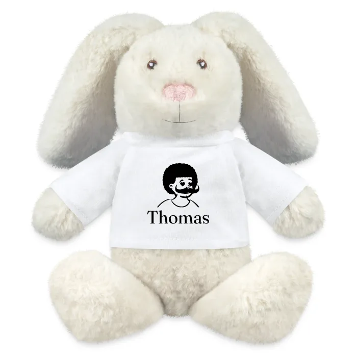 Peluche lapin personnalisée au prénom Thomas