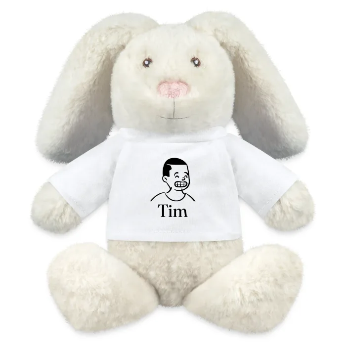 Peluche lapin personnalisée au prénom Tim