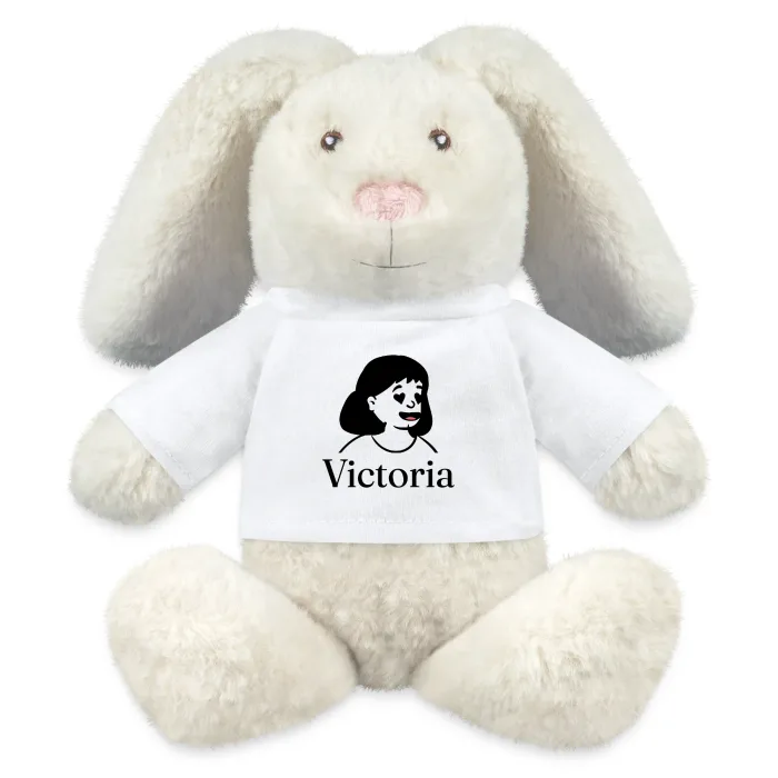 Peluche lapin personnalisée au prénom Victoria