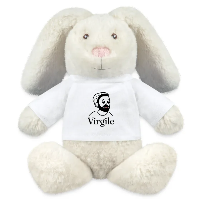 Peluche lapin personnalisée au prénom Virgile