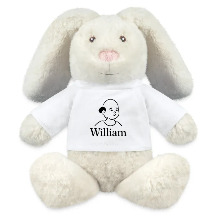 Peluche lapin personnalisée au prénom William