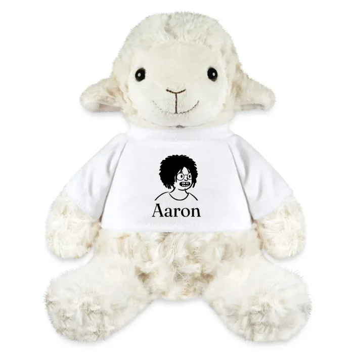 Peluche mouton personnalisée au prénom Aaron