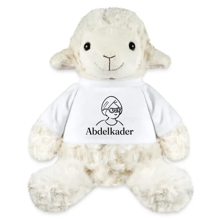 Peluche mouton personnalisée au prénom Abdelkader